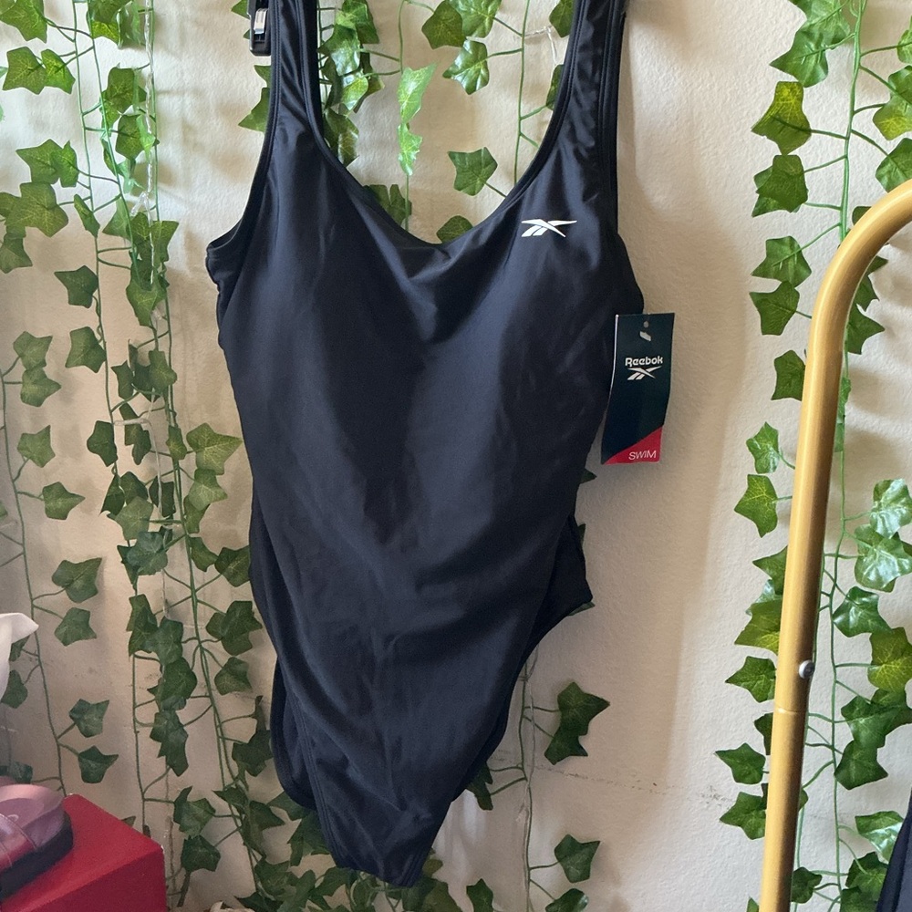Reebok Black One-Piece Swimsuit for Women L